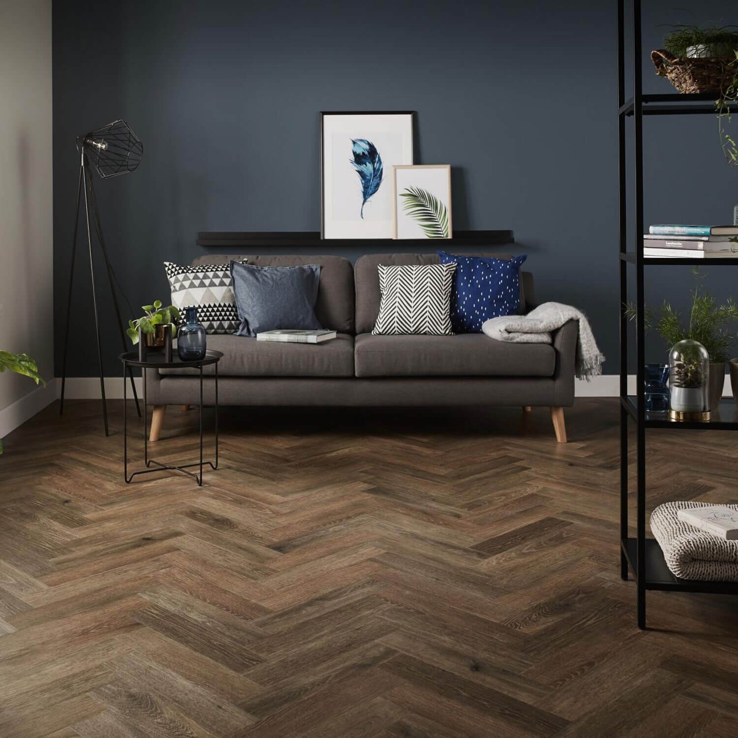 Karndean herringbone living room
