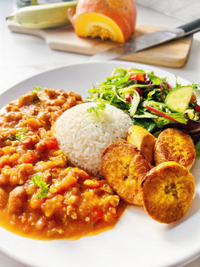 Minced Turkey, Beans & Pumpkin Stew