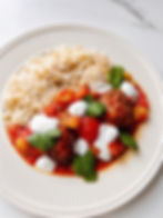 Dawood Basha (Lebanese Meatball Stew)