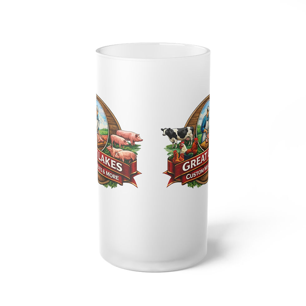 Thumbnail: Frosted Glass Beer Mug — GREAT LAKES NEW LABEL