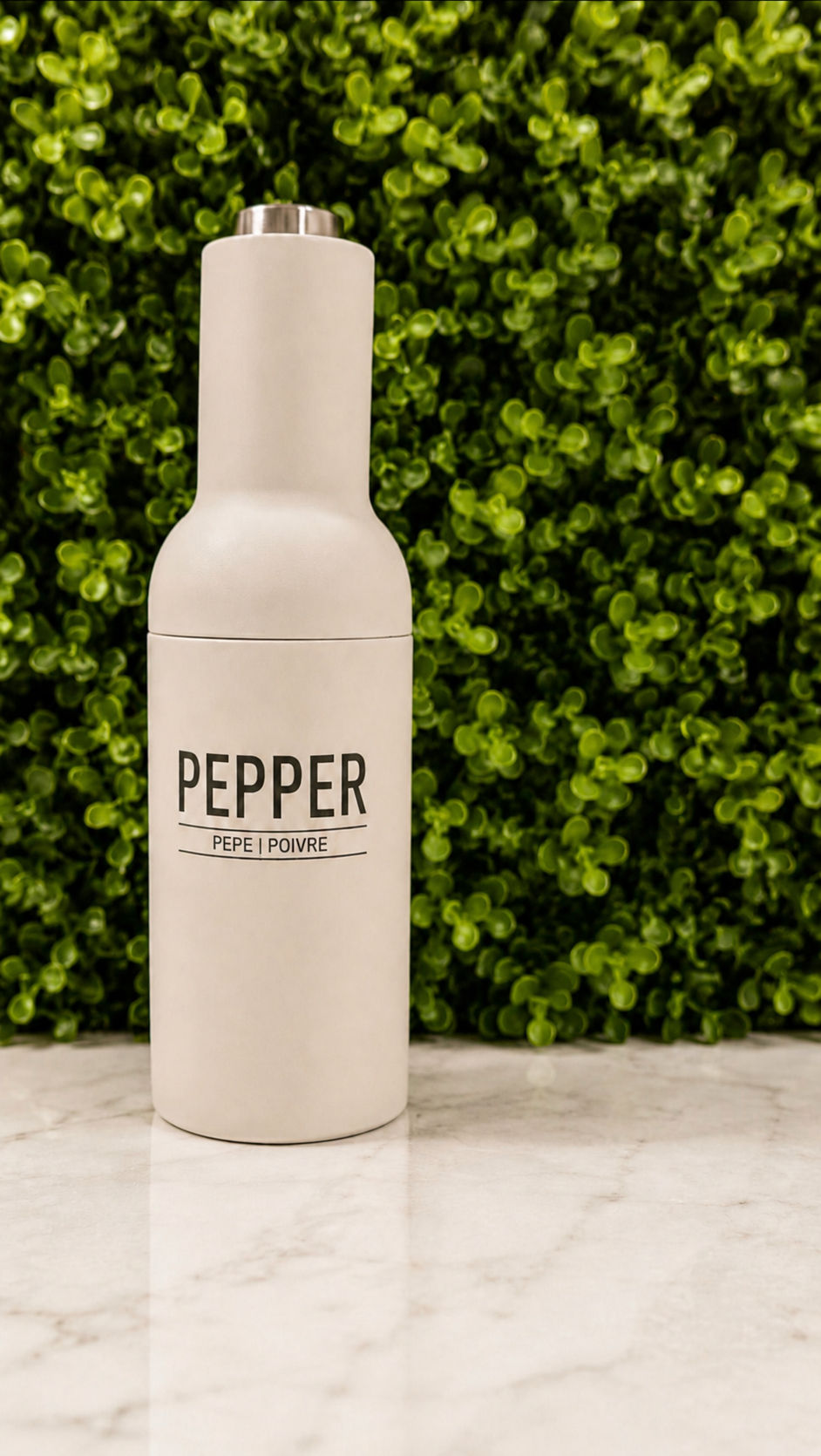 Electric Matte Grey Pepper Grinder