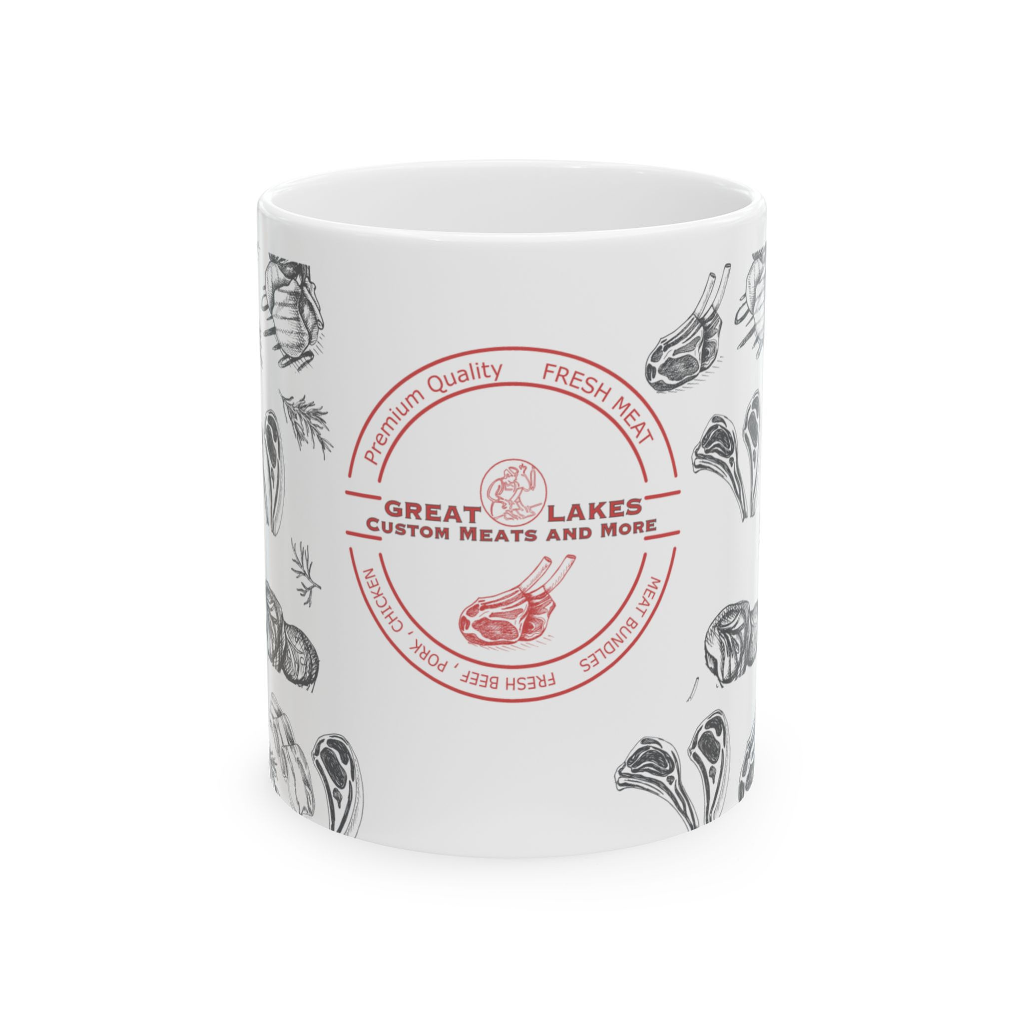 Great Lakes Custom Meats Ceramic Mug 