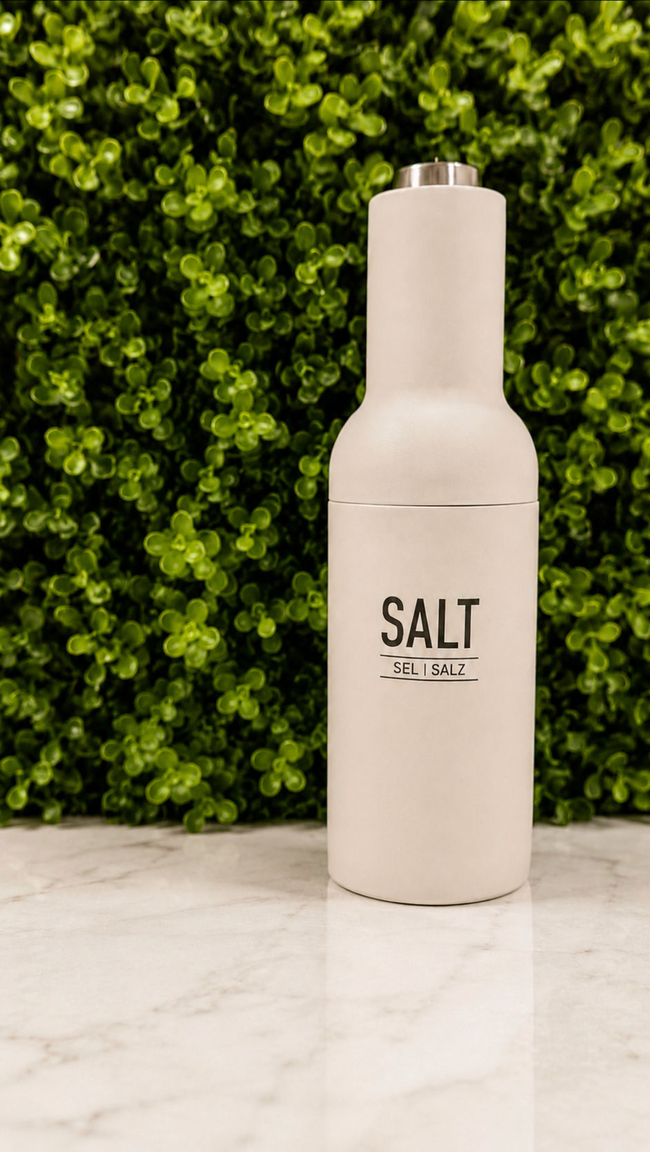Electric Matte Grey Salt Grinder