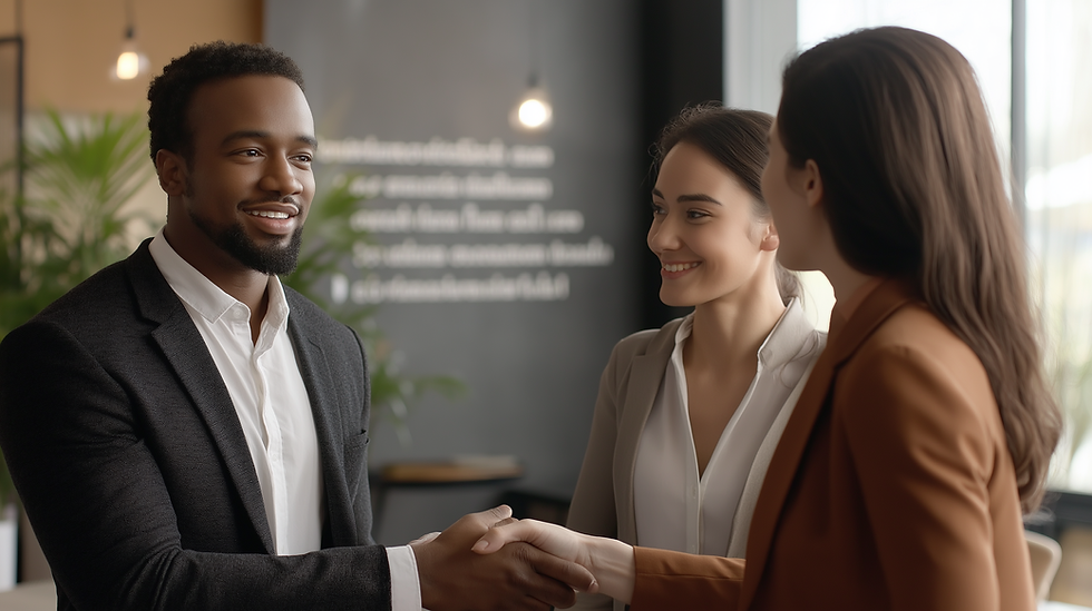 A realistic scene featuring two contrasting interactions in a professional setting. On one side, a person is seen with a forced smile, shaking hands while looking slightly uncomfortable, symbolizing surface-level politeness. On the other side, another person is giving honest yet constructive feedback to a colleague, who responds with a nod of appreciation, representing kindness with authenticity. The setting is a modern office with warm natural lighting, and the background subtly features motivational quotes about integrity and honesty. The atmosphere conveys the power of genuine kindness over empty niceties.