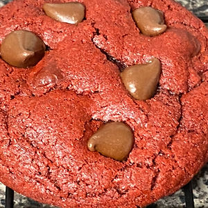 Red Velvet Chocolate Chip Cookies