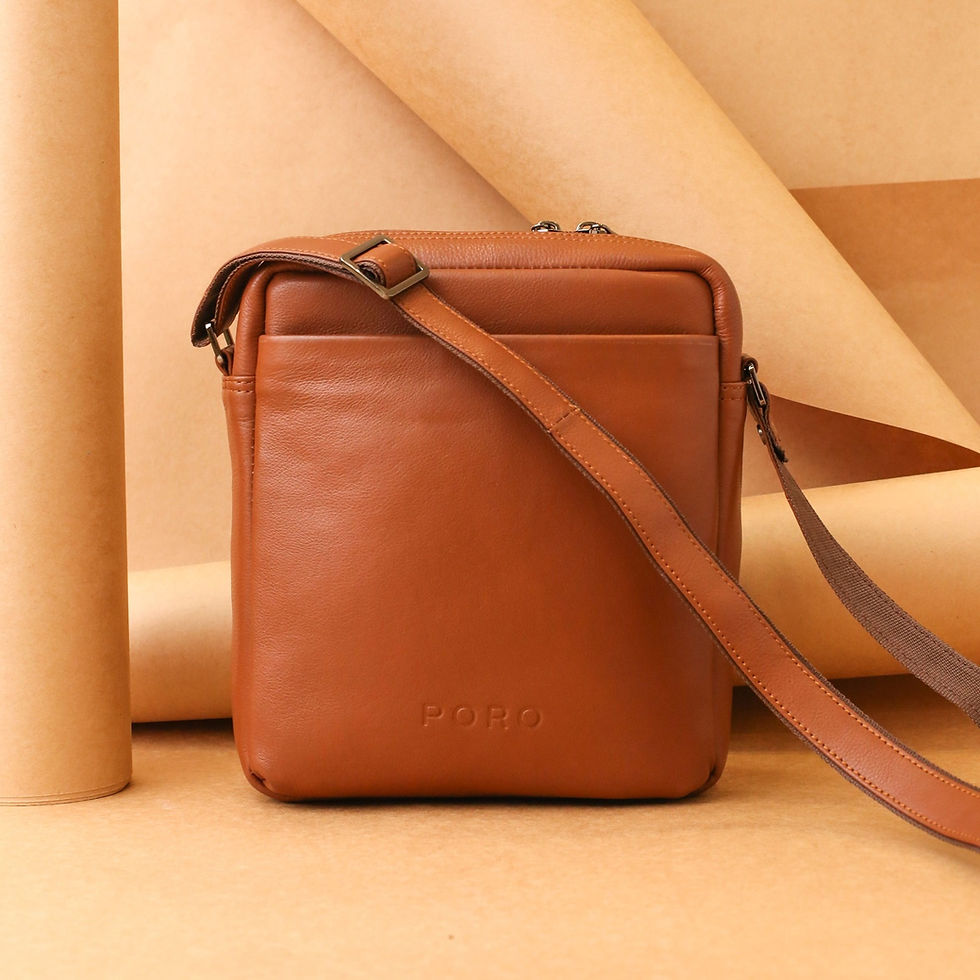 Thumbnail: Lugo Tan Travel Sling Bag