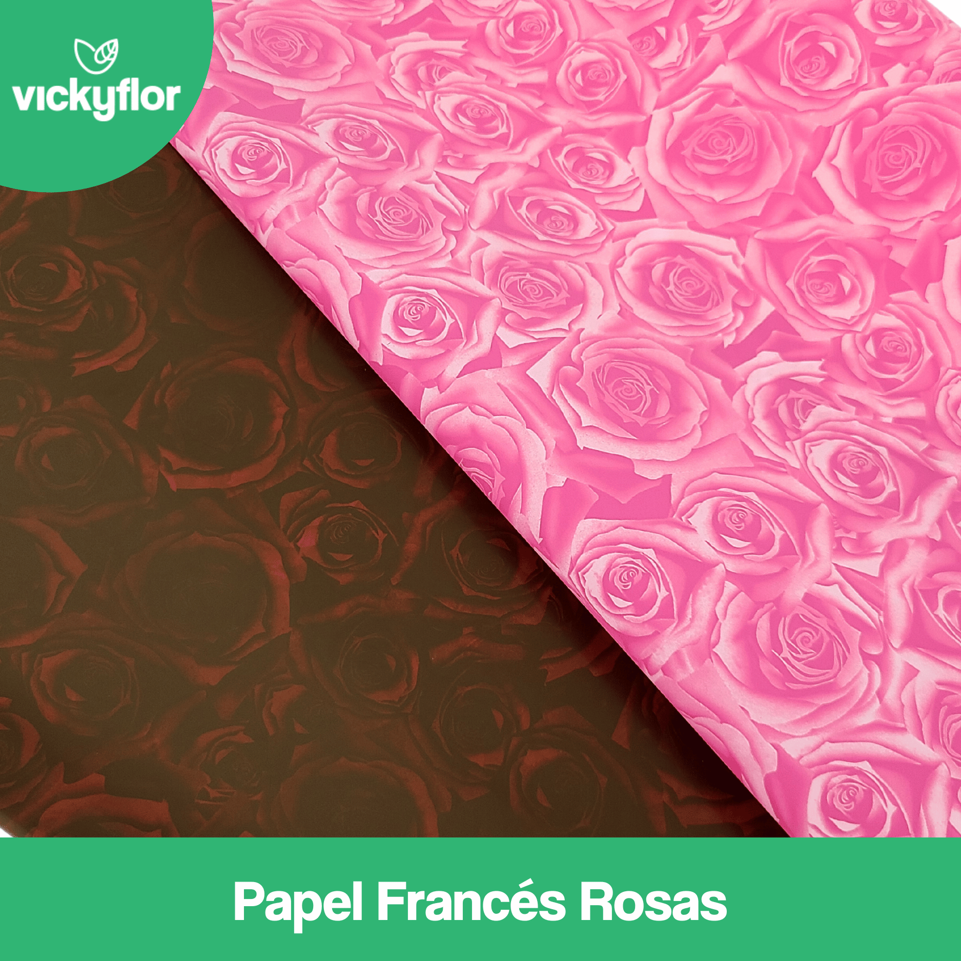 papel frances rosas
