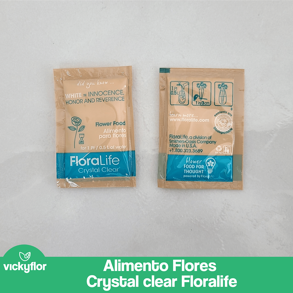 Miniatura: alimento para flores crystal floralife
