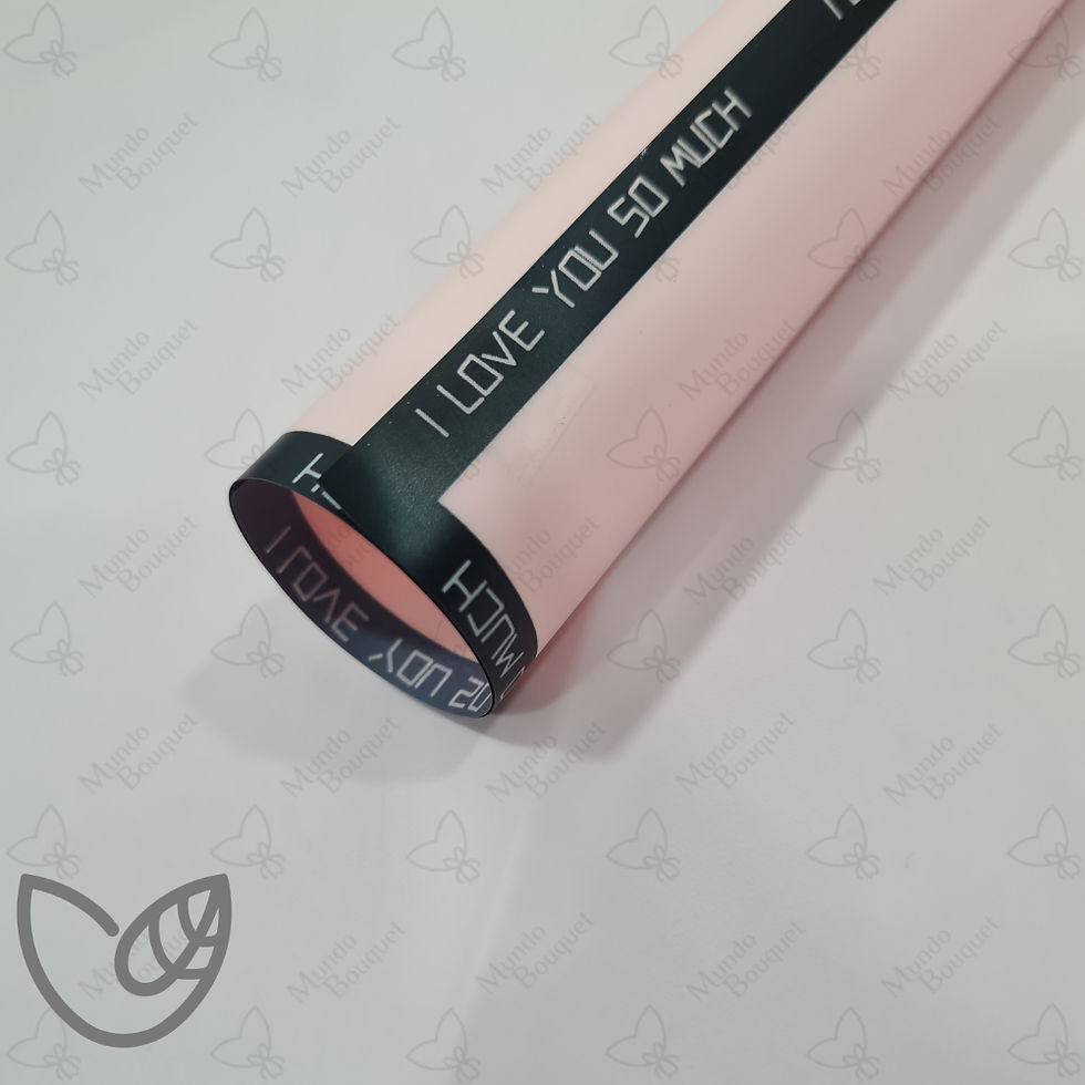 Papel Coreano Orilla I Love You So Much Rosa