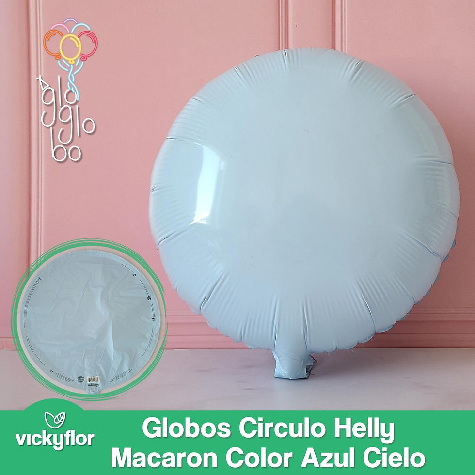 Miniatura: globos circulares helly azul cielo