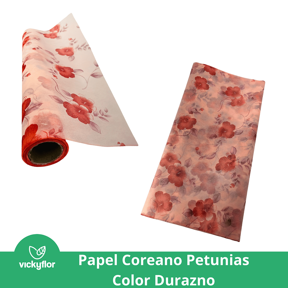 Miniatura: papel coreano petunias durazno