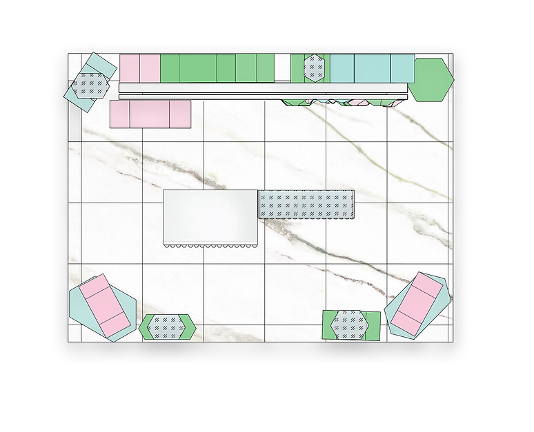 Swarovski Floor plan hatched.png