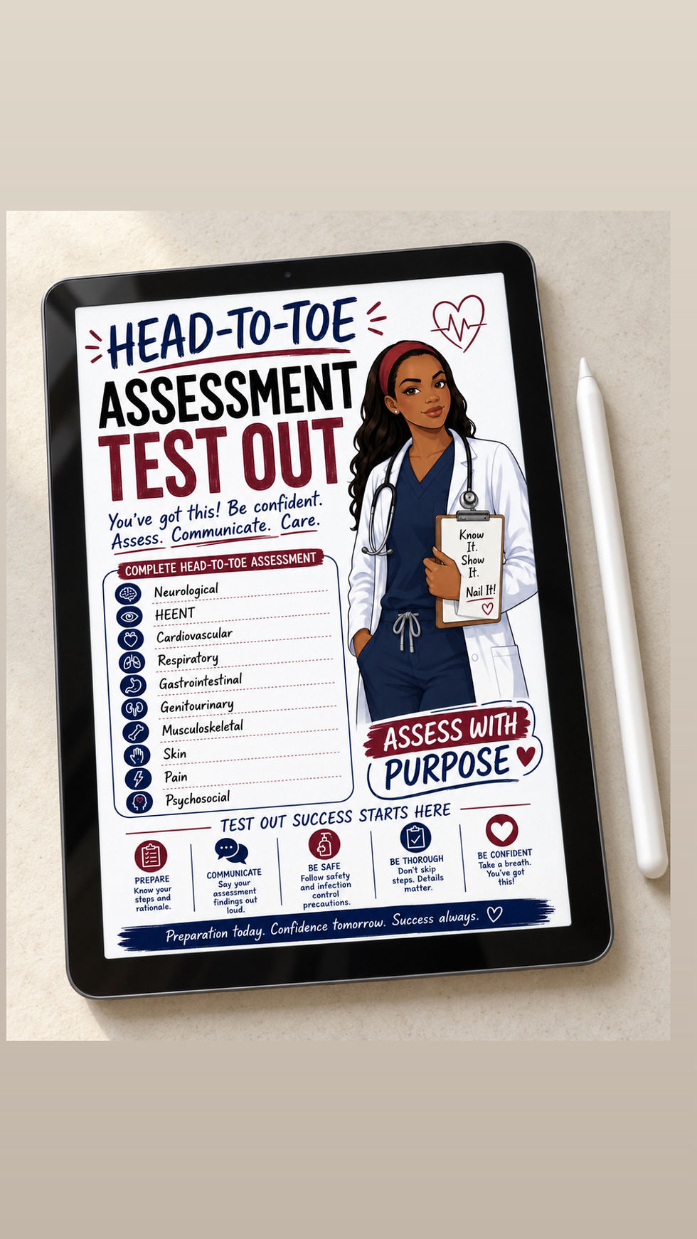 Thumbnail: Head to Toe Test Out (5 pages Digital)