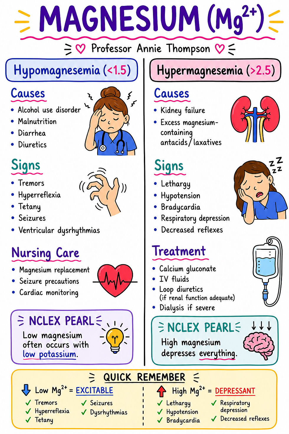 Thumbnail: Electrolyte Imbalance Cheat Sheet  (Digital ) 9 pages