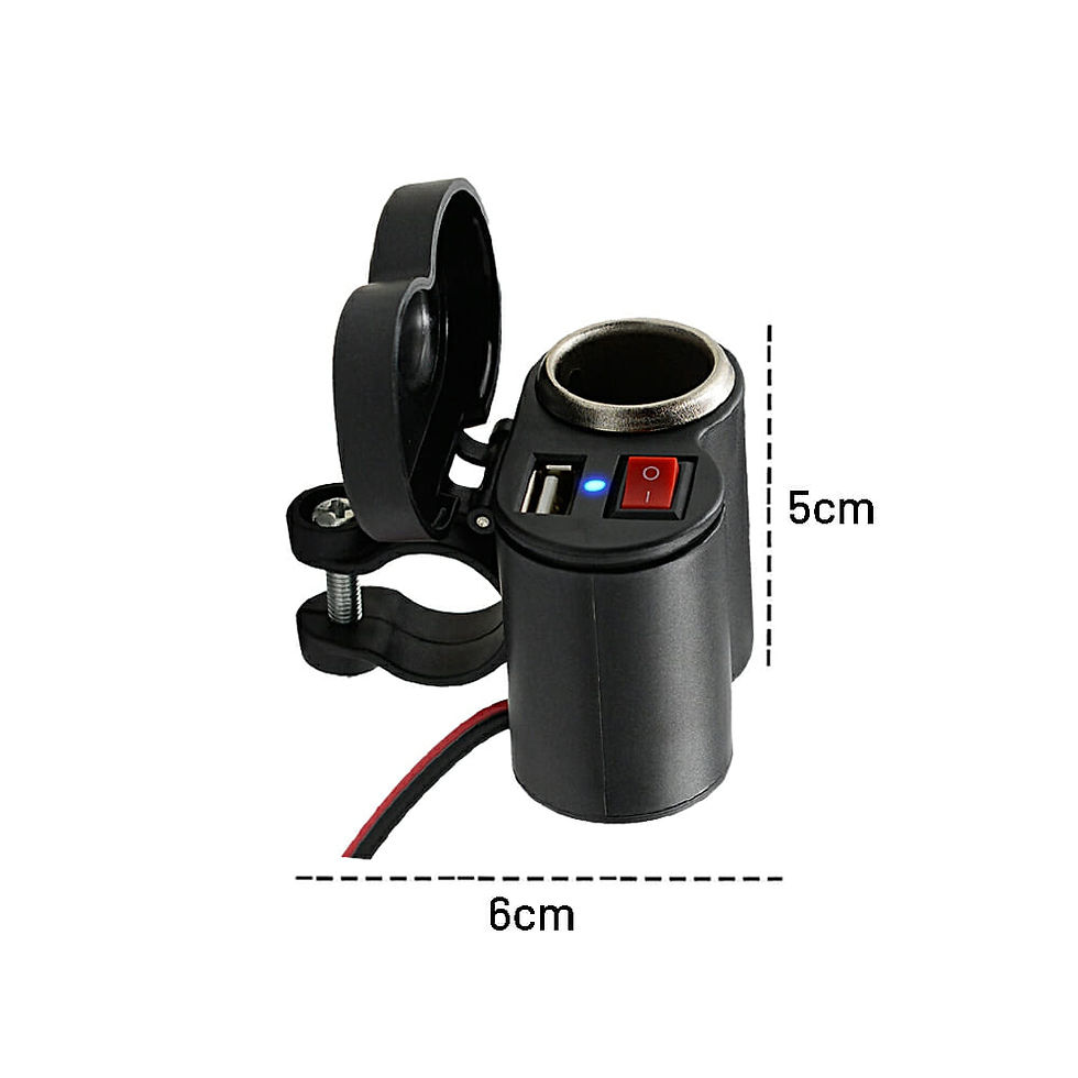 Miniatura: Cargador electric bike xinmi con plug encendedor y puerto usb 2a para motociclet