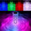 Miniatura: Lámpara De Mesa De Cristal Rgb Con Rosa, Luz De Noche Creativa Táctil Recargable