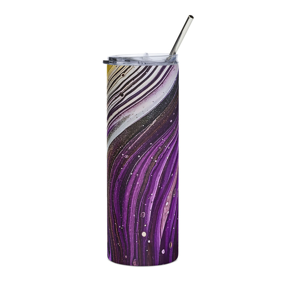 Starry Sands Stainless Steel Tumbler – 20oz (Straw & Lid Included)