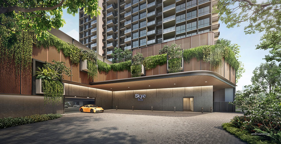 Skye features an elegant and thoughtfully designed drop-off point that makes a lasting first impression.