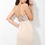 Thumbnail: Beige Sequin v Neck Plunge Party Dress