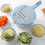 Thumbnail: Mandoline Slicer Vegetable Slicer Potato Peeler Carrot Onion Grater w Strainer