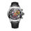 Thumbnail: Reef Tiger Luxury Fashion Watches Steel Skeleton Watches Blue Strap Sport
