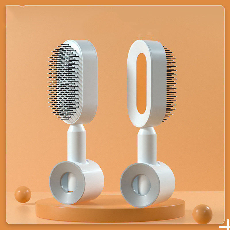 Thumbnail: Self Cleaning Hair Brush For Women One-key Cleaning Hair Loss Airbag Massage