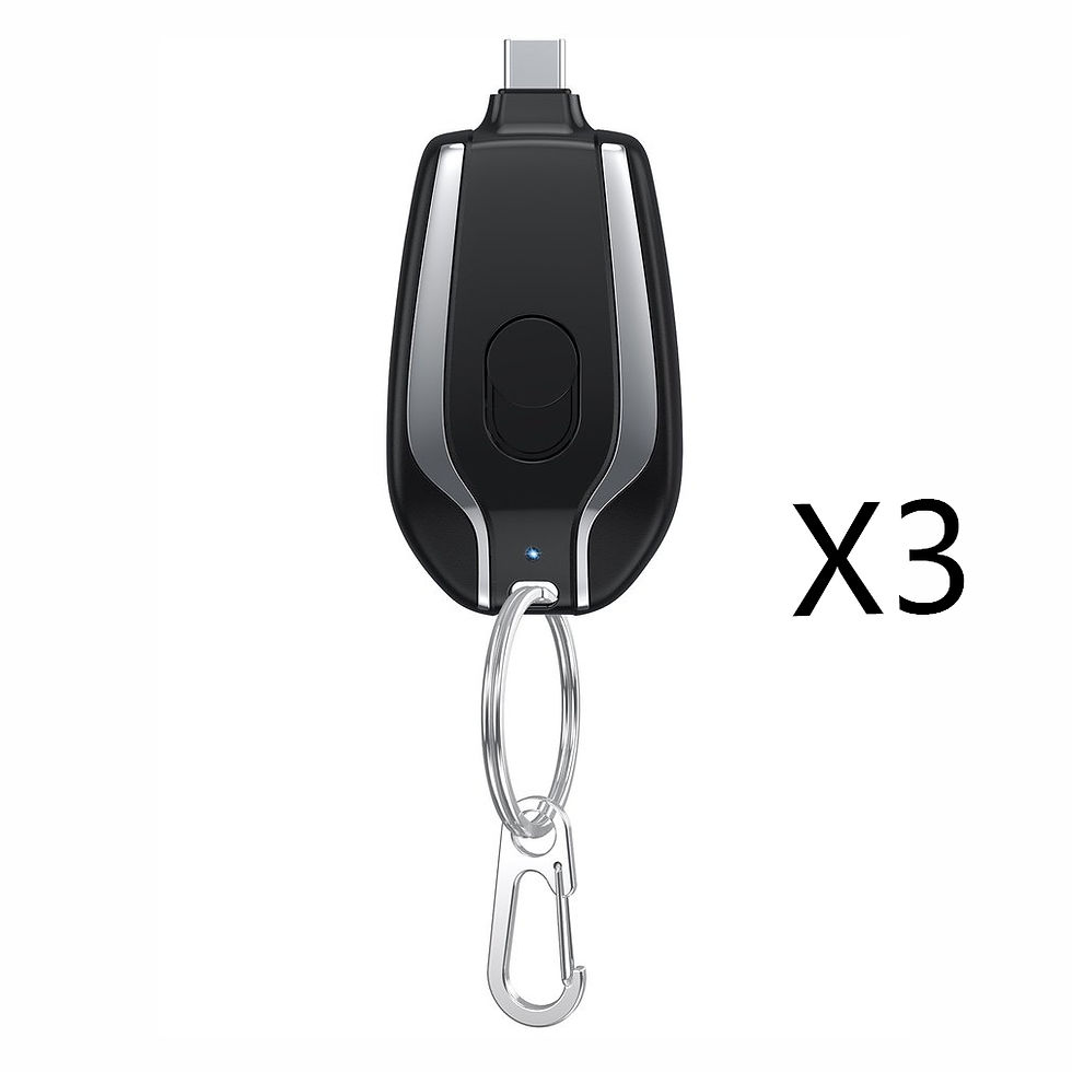 Thumbnail: 1500mAh Mini Power Emergency Pod Keychain Charger With Type-C Ultra-Compact Mini