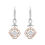 Thumbnail: 14K White and Rose Gold 1/2 Cttw Round and Princess-Cut Diamond Openwork Marquis
