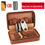 Thumbnail: COHIBA Humidor Cigar Box Travel Cigar Case Leather Cedar Wood Cigar Humidor