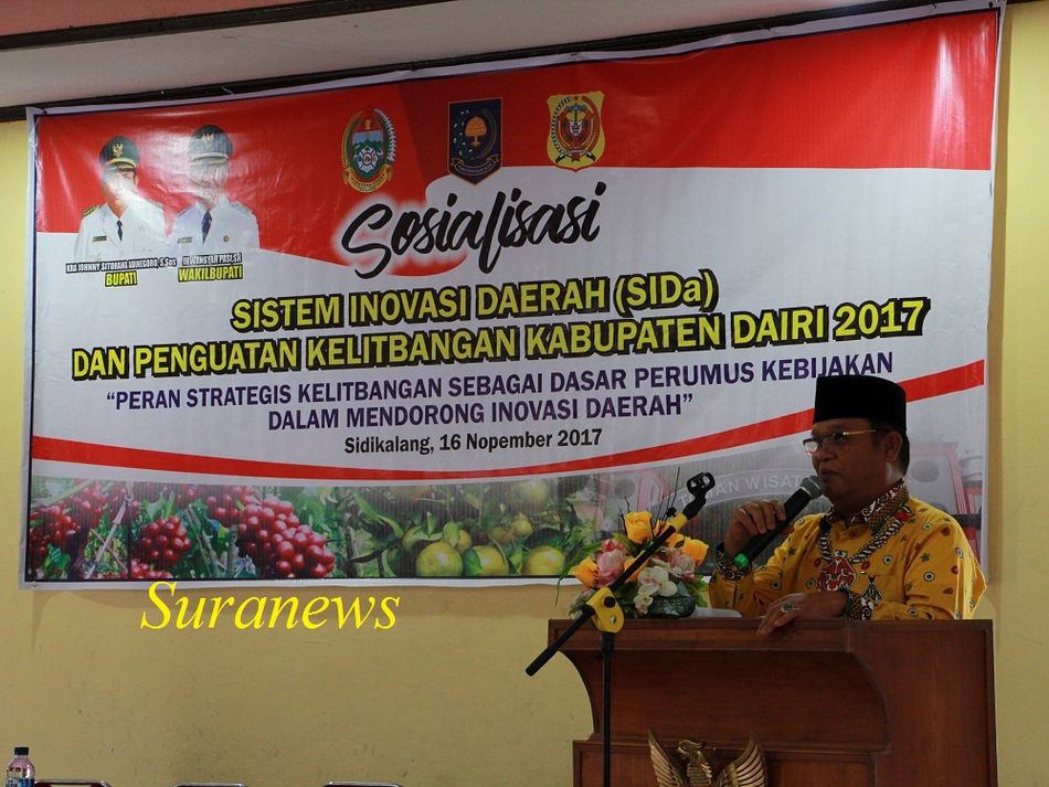 Sosialisasi Sistem Informasi Daerah dan Penguatan Kelitbangan Kabupaten Dairi
