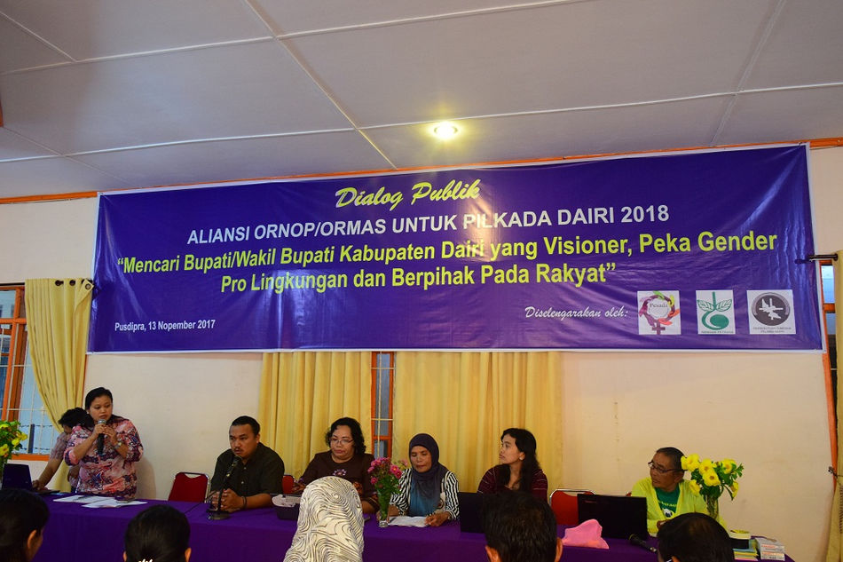 Pesada, Petrasa dan PDPK Adakan Dialog Publik Aliansi ORNOP/ORMAS Untuk Pilkada Dairi 2018