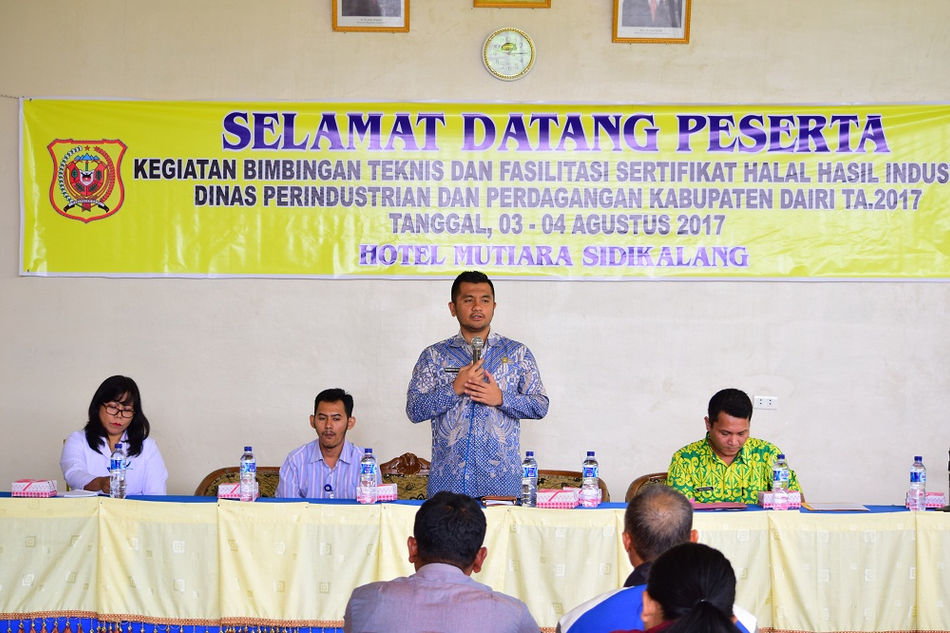 Bimtek dan Fasilitasi Sertifikat Halal Industri, Disperindag : Dari 300 IKM yang ada baru 4 IKM yang