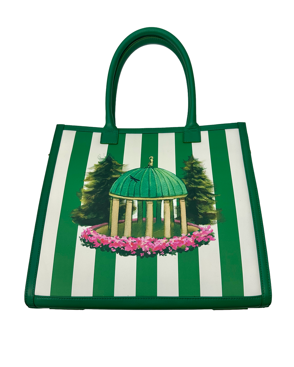 RH green custom print tote bag