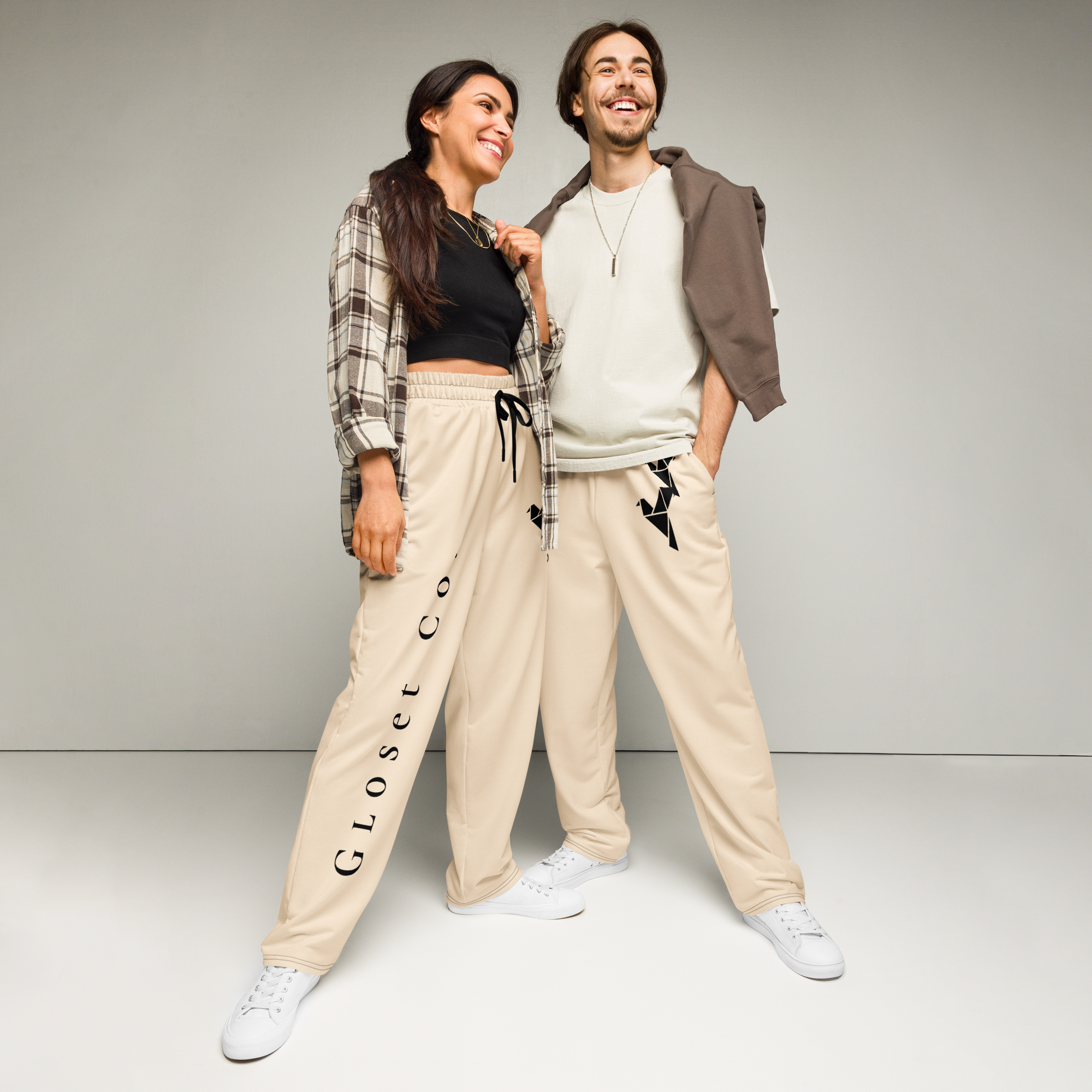 The Gloset Tan Wide-leg joggers