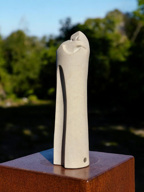 'Safe', 12" -
2024, Portland stone - Jan Bruce Sculpture