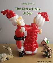 An early shot of the Kris & Holly Show