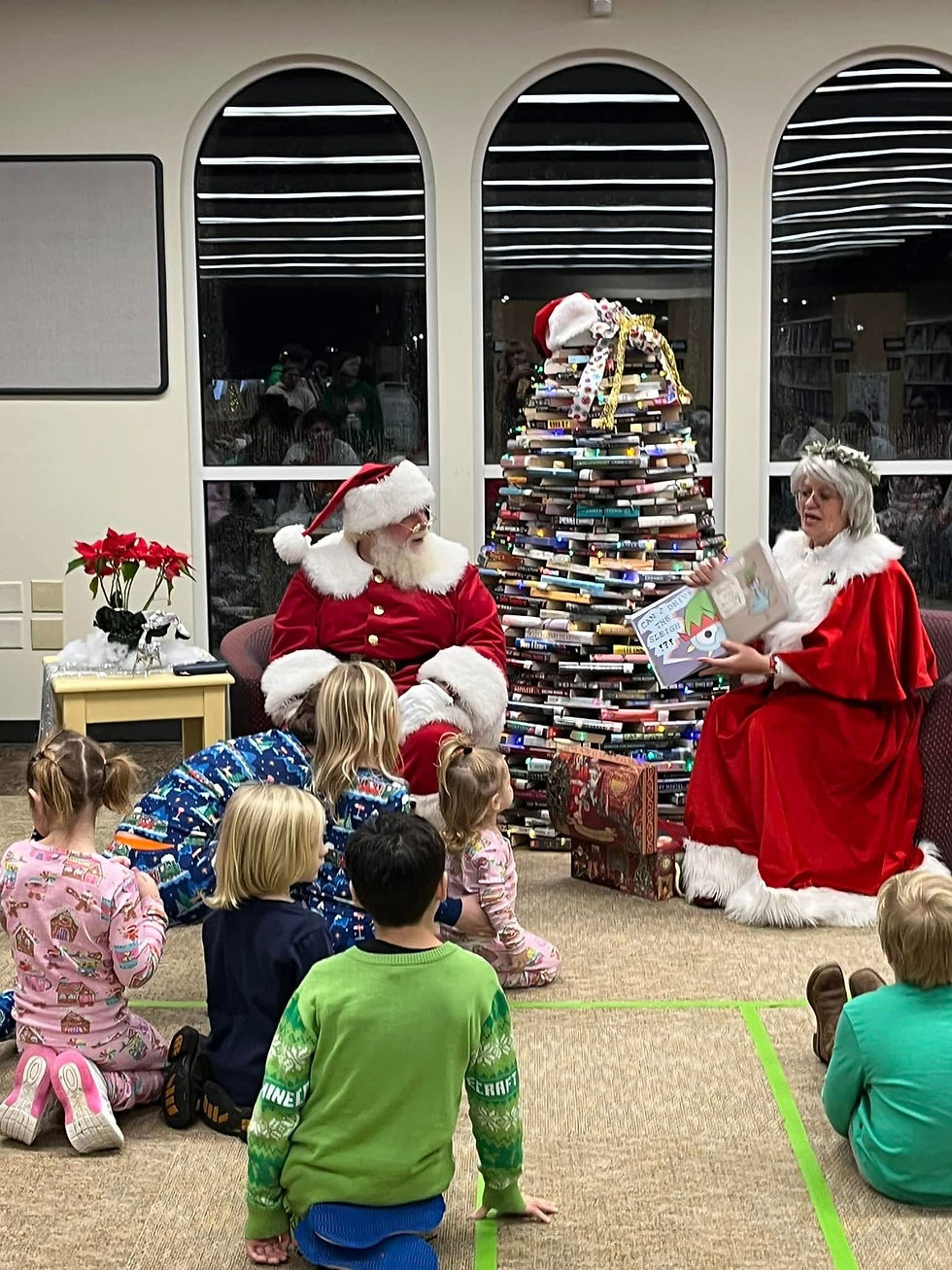 Santa & Mrs. Claus at South Coastal Library in Bethany Beach, DE