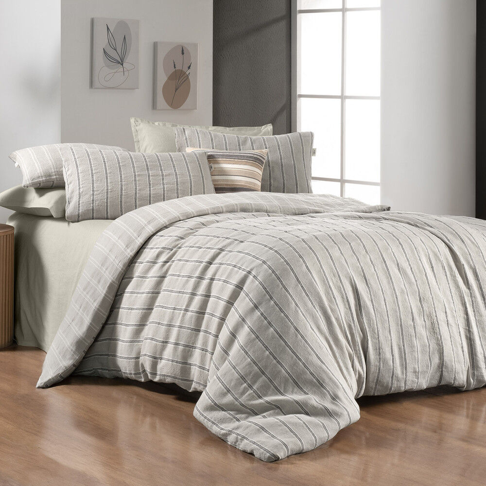 Sarev Mood Comfort Palencia Çift Kişilik Ekru Nevresim Takımı 4 Yastık