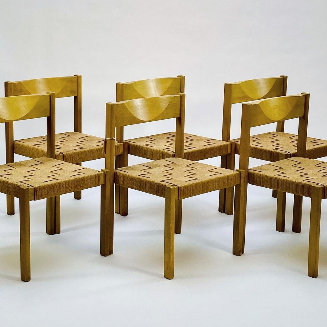 Set of Six Santos Chairs By Edlef Bandixen For Dietiker