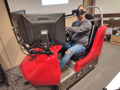 Simulador conducción VR: test de manejo