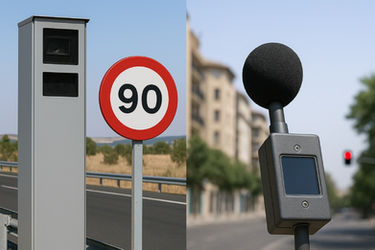 Así funcionan los nuevos radares de tramo y radares de ruido