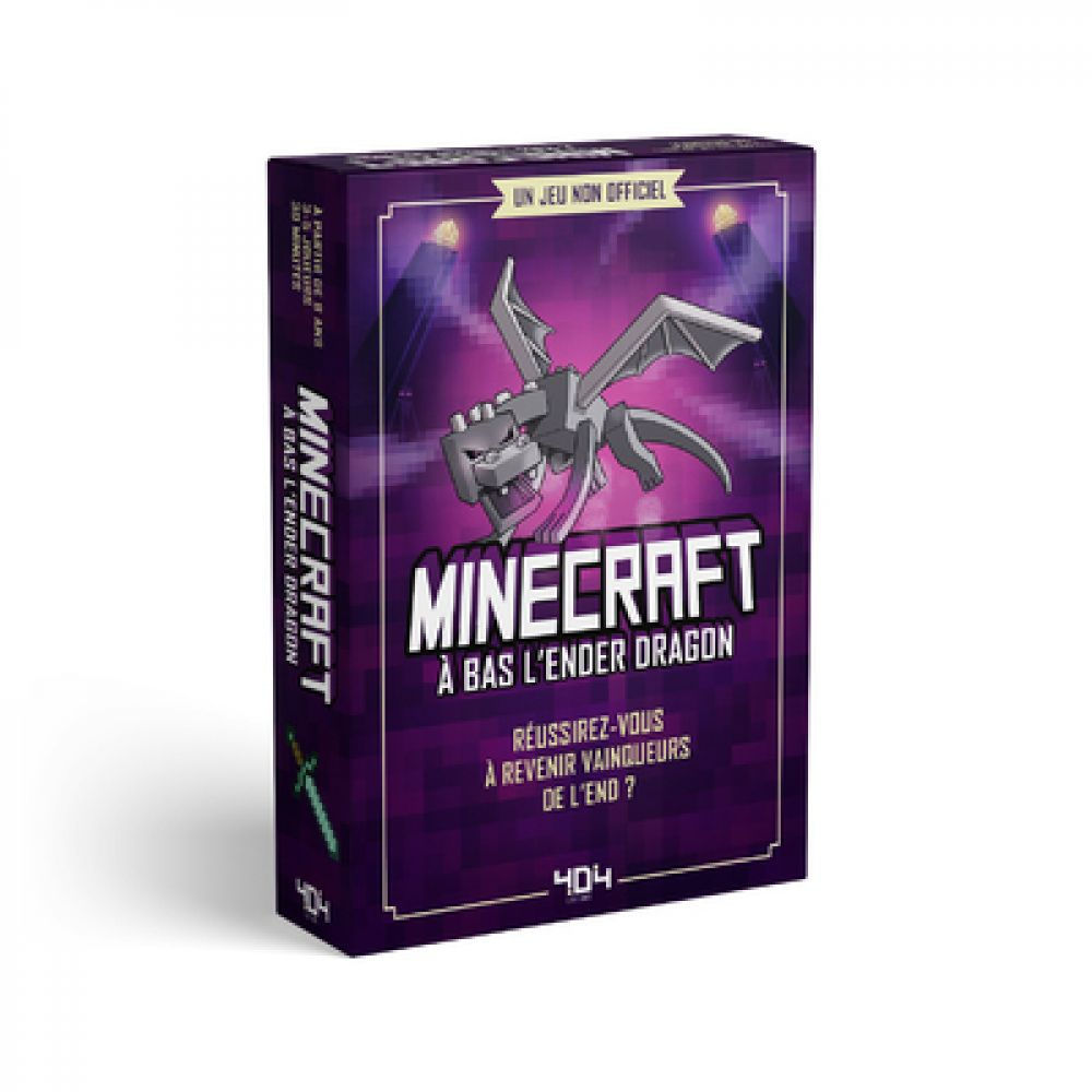 Jeu de cartes - A Bas Ender Dragon - Minecraft