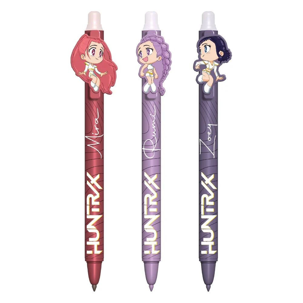 3 Stylos à Gel Effaçable - K-Pop Demon Hunters