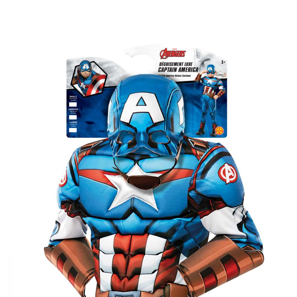 Déguisement Luxe Captain America - 7/8 ans - Marvel