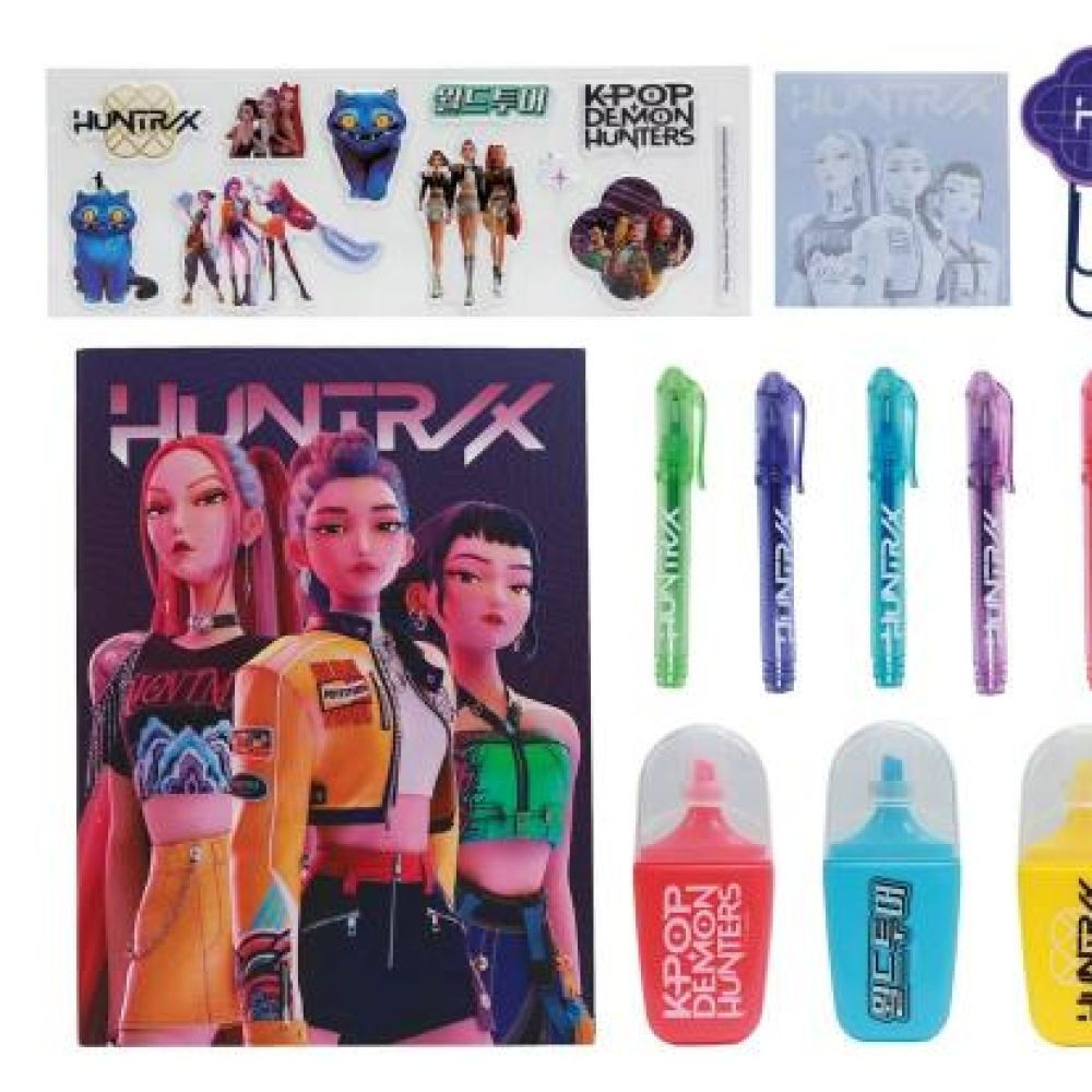 Set d'écriture 10 pièces Huntr/x - KPop Demon Hunters