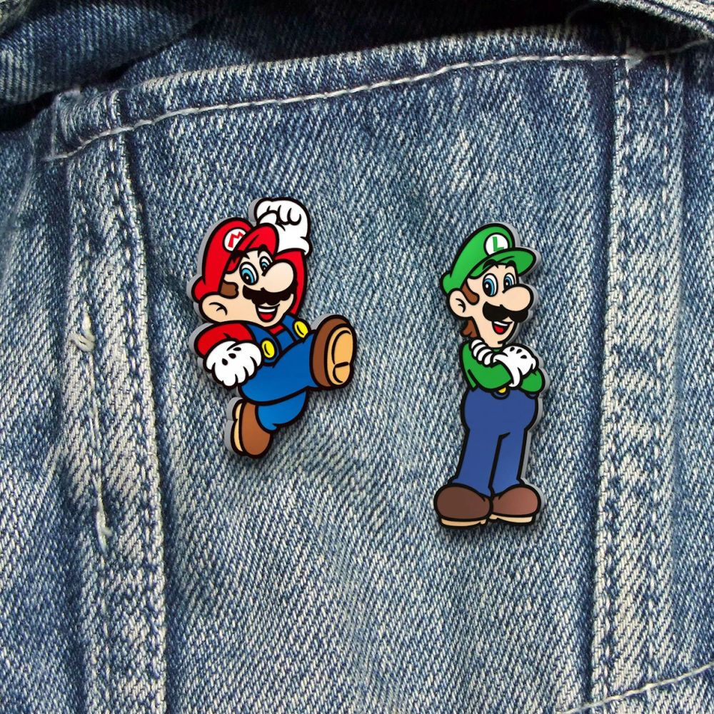 Set de 2 Pin's en Métal -Super Mario