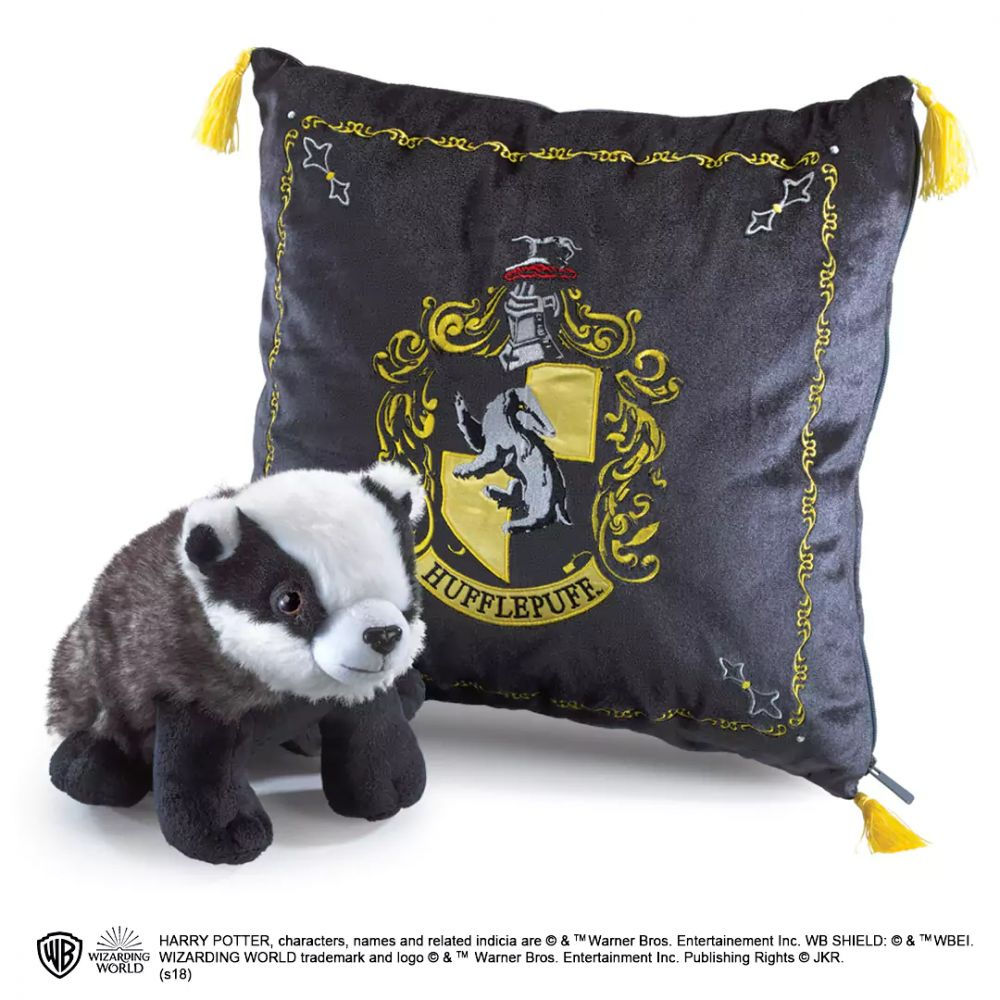 Peluche coussin - maison Poufsoufle - Harry Potter