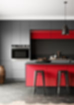 Statement Kitchen 3 - Reflection Red Island