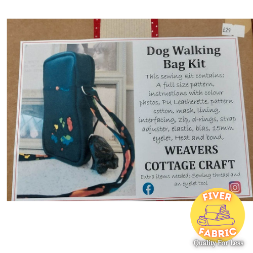 Dog walkers bag kit Affordable Quality Fabrics. Fiver Fabric, Quality