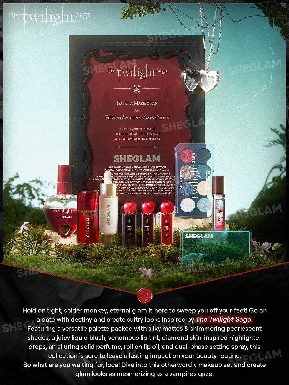 Прев'ю: Універсальний спрей The Twilight Saga X SHEGLAM Forever Setting Spray Сутінки